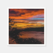 Serviette En Papier Coucher de soleil à Praia, Cap Vert (Devant)