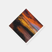 Serviette En Papier Coucher de soleil à Praia, Cap Vert (Coin)
