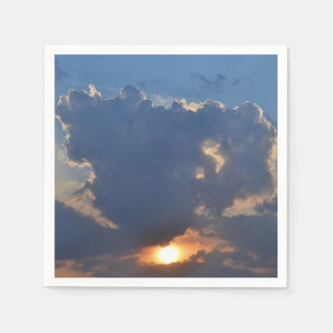 Serviette En Papier Coucher de soleil avec formation Teacup Cloud par