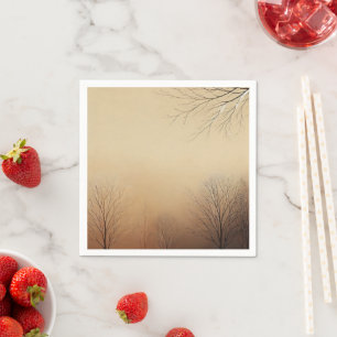 Serviette En Papier Coucher de soleil Brown Dégradé Découpage serviett