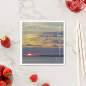 Serviette En Papier Coucher de soleil de l'île d'Edisto (En situation)