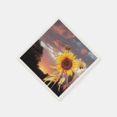 SERVIETTE EN PAPIER COUCHER DE SOLEIL ET COUCHER DE SOLEIL ÉTÉ (Coin)