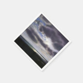 Serviette En Papier Coucher de soleil romantique sur le lac (Coin)