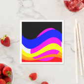 Serviette En Papier Coucher de soleil sur la mer (En situation)