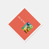 Serviette En Papier Coudre dans l'amour (Coin)
