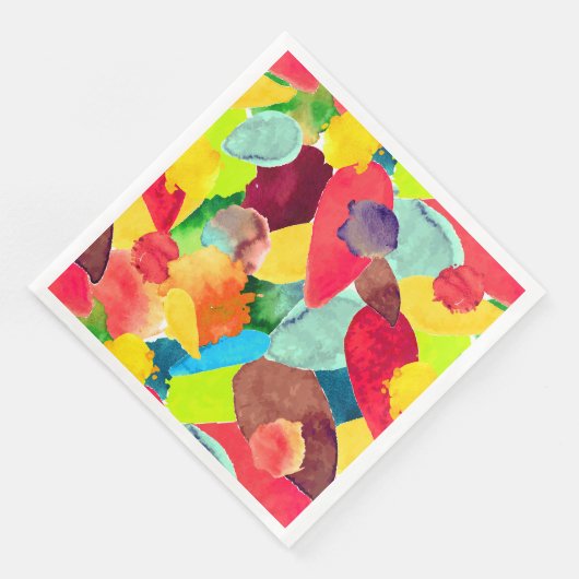 Serviette En Papier Couleur 5 (Coin)