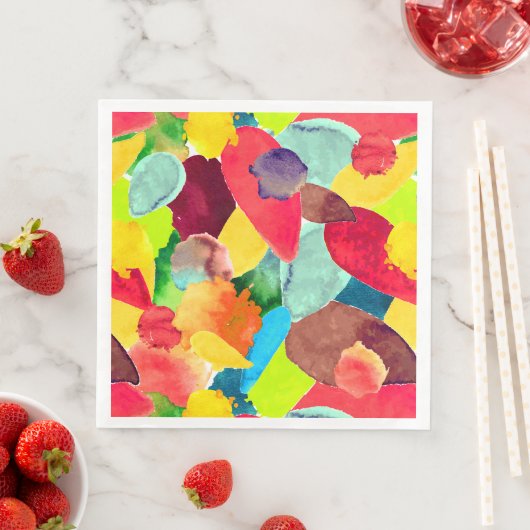 Serviette En Papier Couleur 5 (En situation)