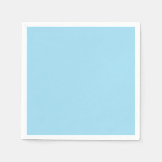 Serviette En Papier Couleur bleu clair 1 (Devant)