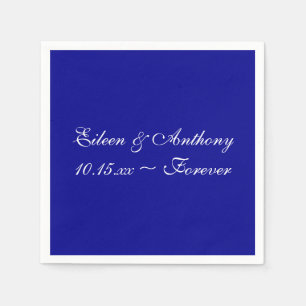 Serviette En Papier Couleur bleu foncé Durable Complément Papier Napki