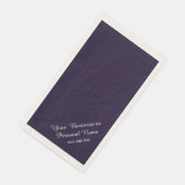 Serviette En Papier couleur bleu foncé - personnalisées (Coin)