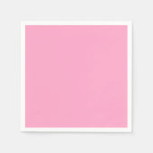 Serviette En Papier Couleur carnation rose solide | Classique | Élégan (Devant)