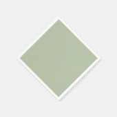 Serviette En Papier Couleur claire et verte (Coin)