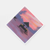 Serviette En Papier Couleur d'amour (Coin)