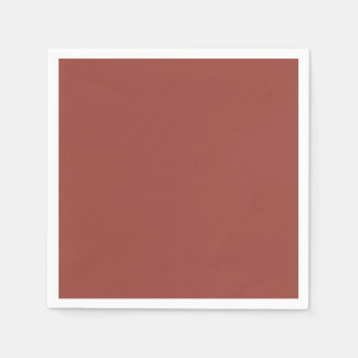 Serviette En Papier Couleur de Cognac solide Minimaliste Plain moderne