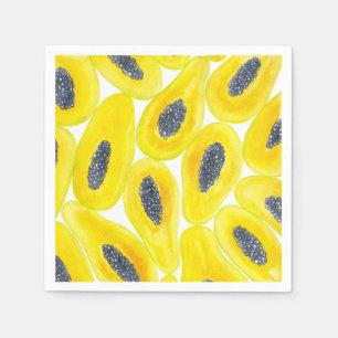 Serviette En Papier Couleur de Papaya