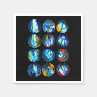 Couleur d'eau nébuleuse de la galaxie de la planèt