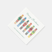 SERVIETTE EN PAPIER COULEUR D'EAU NOËL NUTCRACKERS (Coin)