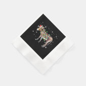 Serviette En Papier Couleur des lumières de Noël de l'âne | Cadeau Pèr (Coin)