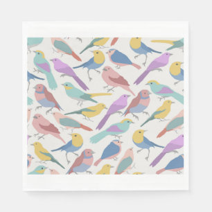Serviette En Papier Couleur des oiseaux