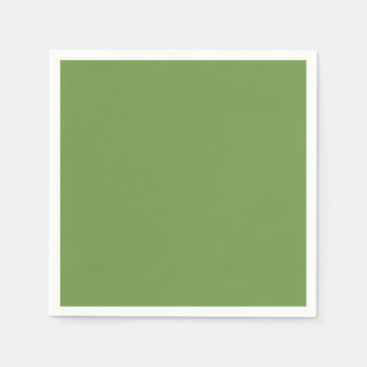 Serviette En Papier Couleur d'olive (Devant)