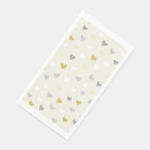 Serviette En Papier Couleur douce en forme de coeur (Coin)