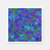 Serviette En Papier Couleur du peacock (Devant)