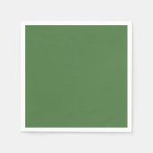 Serviette En Papier Couleur ferme verte (Devant)