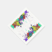 Serviette En Papier COULEUR FUNNY SPLASH I + vos idées (Coin)