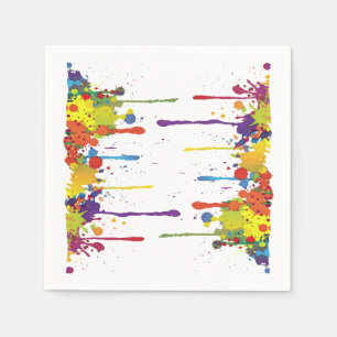 Serviette En Papier COULEUR FUNNY SPLASH II + votre backgr. & idées