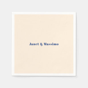 Serviette En Papier Couleur ivoire Plain Moderne Minimaliste Professio