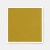 Serviette En Papier Couleur jaune moutarde solide | Hex# AC8400 (Devant)