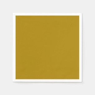 Serviette En Papier Couleur jaune moutarde solide   Hex# AC8400