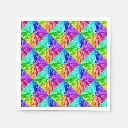Serviette En Papier Couleur Liquide (Devant)