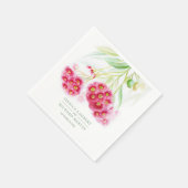 Serviette En Papier Couleur mariage rose rouge gumnut (Coin)