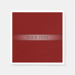 Serviette En Papier Couleur modifiable de bande de dégradé simple et é