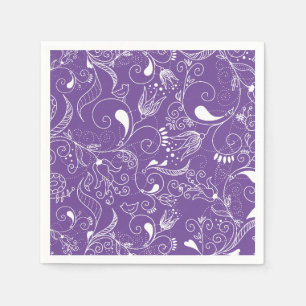 Serviette En Papier couleur modifiable d'impression de mandala customi