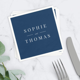 Serviette En Papier Couleur modifiable Mariage classique moderne