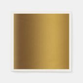 Serviette En Papier Couleur or brossé (Devant)