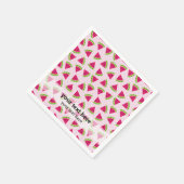 Serviette En Papier Couleur pastèque (Coin)