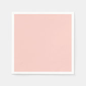 Serviette En Papier Couleur solide de sel rose (Devant)