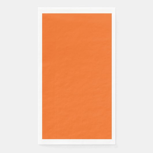 Serviette En Papier Couleur solide de tigre orange (Devant)