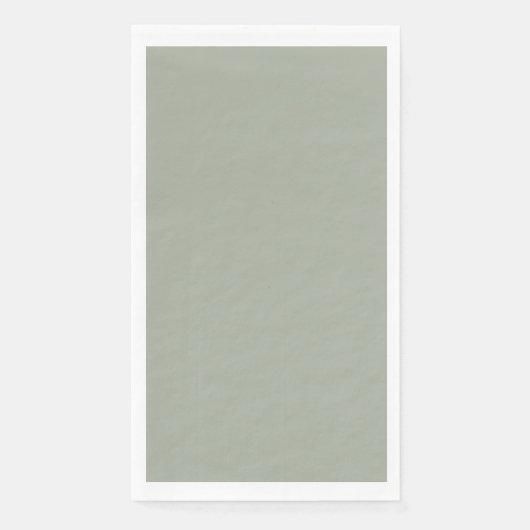 Serviette En Papier Couleur solide Désert Sage (Devant)