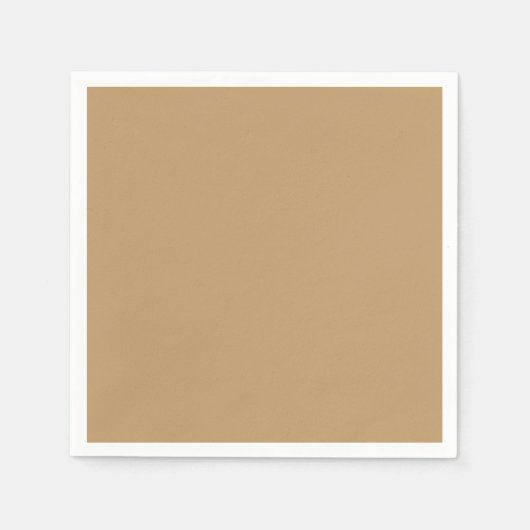 Serviette En Papier Couleur solide du chameau (Devant)