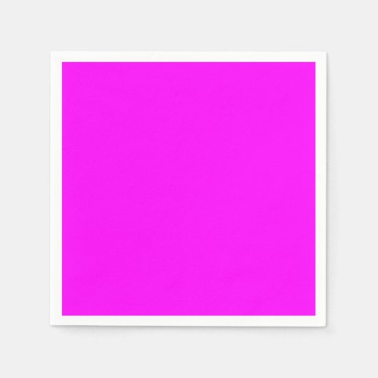Serviette En Papier Couleur solide Fuchsia | Classic Elegant (Devant)