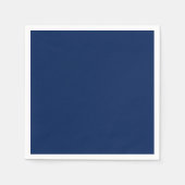 Serviette En Papier Couleur solide Indigo de la marine | Classique et (Devant)