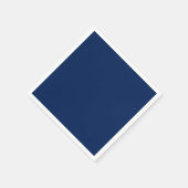 Serviette En Papier Couleur solide Indigo de la marine | Classique et (Coin)