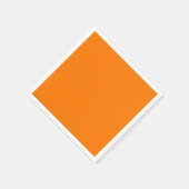 Serviette En Papier Couleur solide orange de sécurité (Coin)