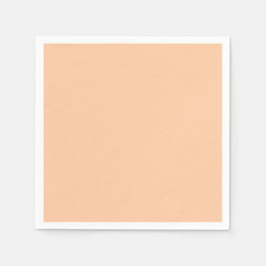 Serviette En Papier Couleur solide profonde Peach (Devant)