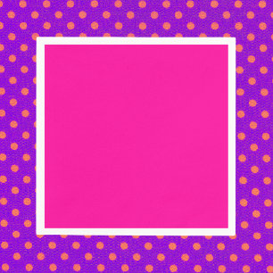 Serviette En Papier Couleur solide rose néon