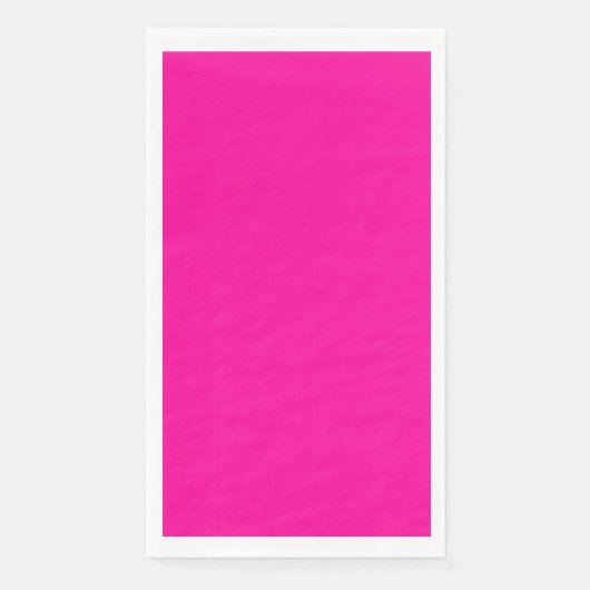 Serviette En Papier Couleur solide rose néon (Devant)